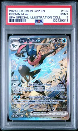 2024 POKEMON SVP EN-SV BLACK STAR PROMO #132 GRENINJA EX PSA 9 - Image 1