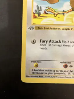 Doduo 1st Edition Shadowless 48/102 Base Set LP - Pokemon TCG Card Rare Print RD - Image 5