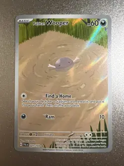 Pokemon Paldean Wooper 221/193 Paldea Evolved Illustration Rare Holo English - Image 1