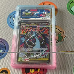 Pokemon Mega charizard X EX 023 ACE 10 Perfect Subgrades UPC collection - Image 1