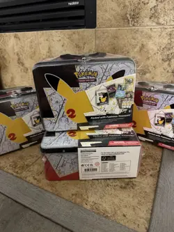 Pokemon TCG Celebrations 25th Anniversary Lunch Box Tin FULLY SEALED! - Image 1