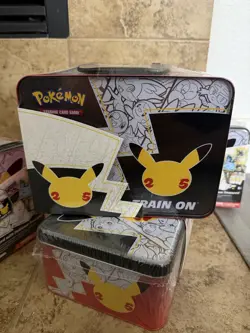 Pokemon TCG Celebrations 25th Anniversary Lunch Box Tin FULLY SEALED! - Image 3