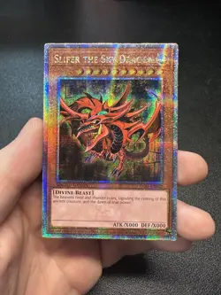 Yugioh Slifer the Sky Dragon LC01-EN002 Quarter Century Secret Limited Near Mint - Image 1