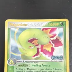 Pokemon TCG Meganium 9/115 Unseen Forces Holo Stamped 2005 - Image 2