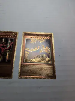 Yugioh Custom Gold Foil Card Slifer The Sky Dragon Lot For Art Purposes - Image 4