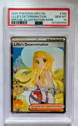 Pokemon MEG Lillie’s Determination Special Illustration 184/132 PSA 10 - Image 1