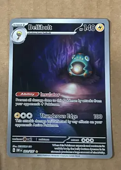 Bellibolt 201/197 SV03: Obsidian Flames Holo Illustration Rare Pokemon NM - Image 1