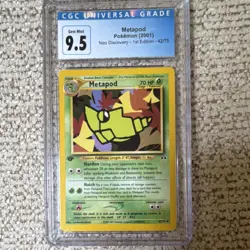 Pokemon TCG Metapod Neo Discovery 1st Edition #42/75 CGC 9.5 2001 English - Image 1