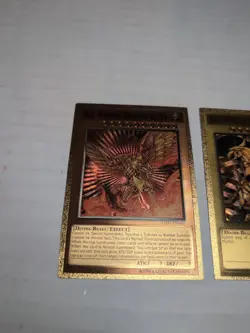 Yugioh Custom Gold Foil Card The Winged Dragon Of Ra Lot For Art Purposes - Image 2