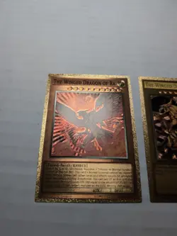 Yugioh Custom Gold Foil Card The Winged Dragon Of Ra Lot For Art Purposes - Image 3