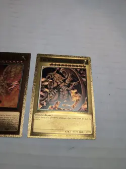Yugioh Custom Gold Foil Card The Winged Dragon Of Ra Lot For Art Purposes - Image 5