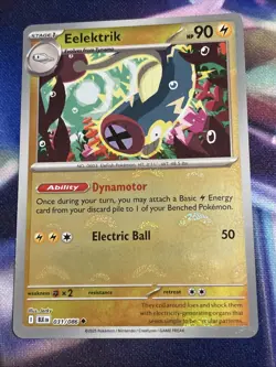 Pokemon TCG Eelektrik 031/086 Poke Ball Holo Black Bolt English NM/M - Image 3