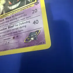 2000 Pokemon Gym Challenge #29/132 Sabrina's Gengar DMG HP crease see pics - Image 2