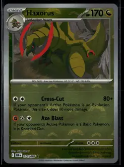 Haxorus 070/086 Black Bolt Rare Holo POKEBALL Reverse Holo - Image 1