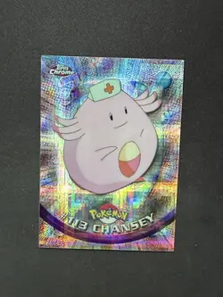 2000 Pokemon Topps Chrome Chansey #113 Tekno Series 2 Rare - Image 2