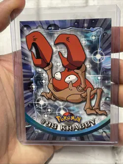 2000 Topps Pokemon TV Animation Edition Krabby #98 Blue Logo Non Holo NM/MT Vtg - Image 1