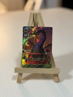 Maleficent Monstrous Dragon 5/P3 Enchanted Foil Promo Disney Lorcana Top 8 - Image 1