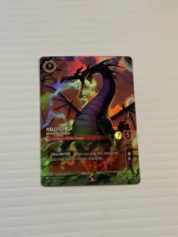 Maleficent Monstrous Dragon 5/P3 Enchanted Foil Promo Disney Lorcana Top 8 - Image 2