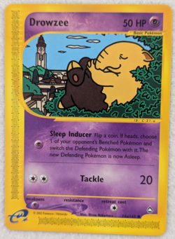 2002 Drowzee #74a Aquapolis Regular Pokemon Card Common - Image 2