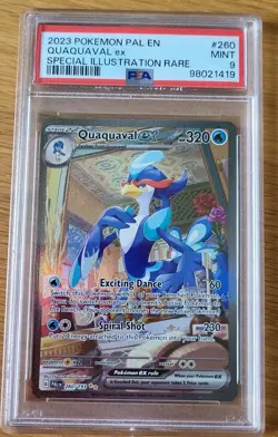 Pokemon TCG 2023 Quaquaval EX SIR Paldea Evolved 260/193 PSA 9 Mint - Image 1