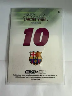 Lamine Yamal /125 Fc Barcelona Card Team Set Topps 2025 2026 - Image 3