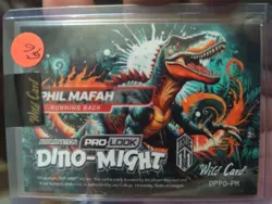 2025 Wild Card Dino-Might Pro Look Football PHIL MAFAH TRUE 1/1 - Image 2