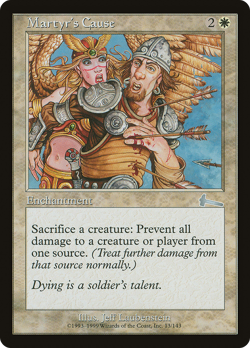 MTG Martyr's Cause ULG #13 Uncommon - Image 1