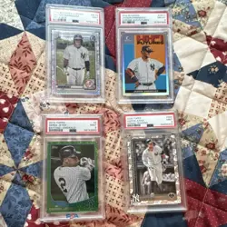 PSA Graded Topps Yankees 4 Card Lot Jeter Judge Dominguez 🔥🔥🔥🔥 - Image 1