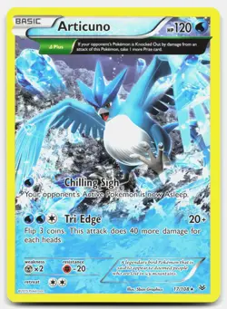 Articuno - NM Near Mint - ROS Roaring Skies # 17 - PKMN Pokemon Card - Image 1