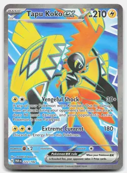 Tapu Koko ex - NM Near Mint - PAR Paradox Rift # 222 - PKMN Pokemon Card - Image 1