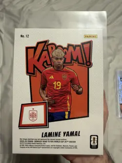 Panini Donruss Oversized Kaboom! Lamine Yamal Spain #12 2025-26 Soccer Card - Image 2