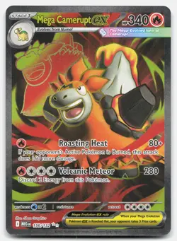 Mega Camerupt ex - NM Near Mint - MEG Mega Evolution # 156 - PKMN Pokemon Card - Image 1