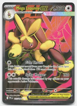 Mega Lopunny ex - NM Near Mint - PFL Phantasmal Flames # 115 - PKMN Pokemon Card - Image 1