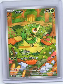 Snivy 087/086 Holo Illustration Rare Black Bolt Pokemon Holo Near Mint - Image 1