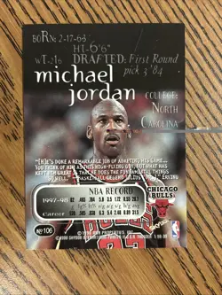 1998-99 Skybox Thunder - Michael Jordan #106 - Image 2