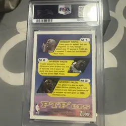MICHAEL JORDAN 1995 TOPPS BASKETBALL MYSTERY FINEST #M1 NM-MT PSA 8 - Image 4