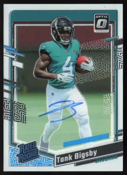 2023 Donruss Optic Rated Rookies Autographs /199 Tank Bigsby #252 Rookie Jaguars - Image 1
