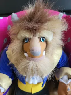 1992 Disney Beauty and the Beast 12” Beast Plush in Original Box Soft Stuffed - Image 2