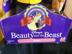 1992 Disney Beauty and the Beast 12” Beast Plush in Original Box Soft Stuffed - Image 3