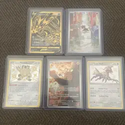 Pokemon TCG 5-Card Lot Eternatus V, Litleo, Dedenne, Type Null, Meowth - Image 1
