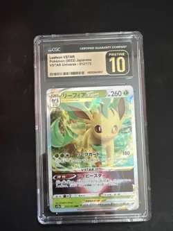 Pokemon Leafeon VSTAR - Crown Zenith Japanese pristine 10 Card Slab - Image 1