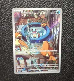 Pokemon TCG Squirtle Illustration Card IR AR 103/SV-P PROMO LP [THAI] - Image 3