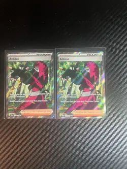 (2) Pokemon TCG Atticus Trainer Prismatic Evolutions Ultra Rare Card 133/131 NM - Image 1