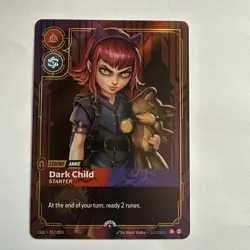 Annie - Dark Child (Foil) NM Riftbound Organized Play Promotional Cards Riftboun - Image 1