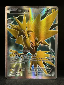 Pokemon TCG Card Zapdos 29/83 Generations Ultra Rare Full Art Holo MP - Image 1