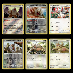6x Slaking Lot Vigoroth Slakoth 170 Sun Moon Unified Minds Pokemon Cards Set TCG - Image 1