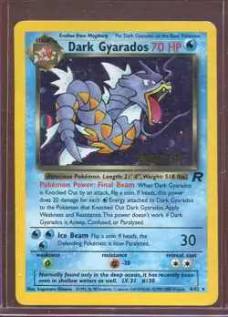 Dark Gyarados 8/82 Holo WOTC Team Rocket Prerelease Promo Pokemon Card - MP - Image 1