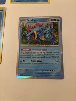The Pokemon Company Pokemon TCG 2021 Water 4-Card Lot Holo Feraligatr Sharpedo - Image 2