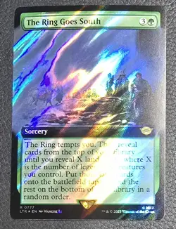The Ring Goes South Extended Art Surge Foil MTG Lord of the Rings NM Magic Card - Image 1