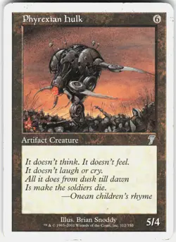 Phyrexian Hulk 312 Uncommon 7th Edition Magic: The Gathering Lightly Played - Image 1
